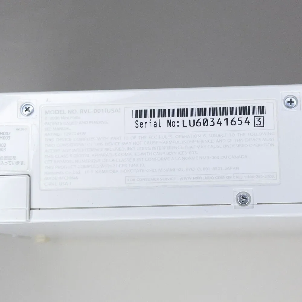 Untested Nintendo Wii White Console #RVL-001 USA PARTS ONLY AS IS